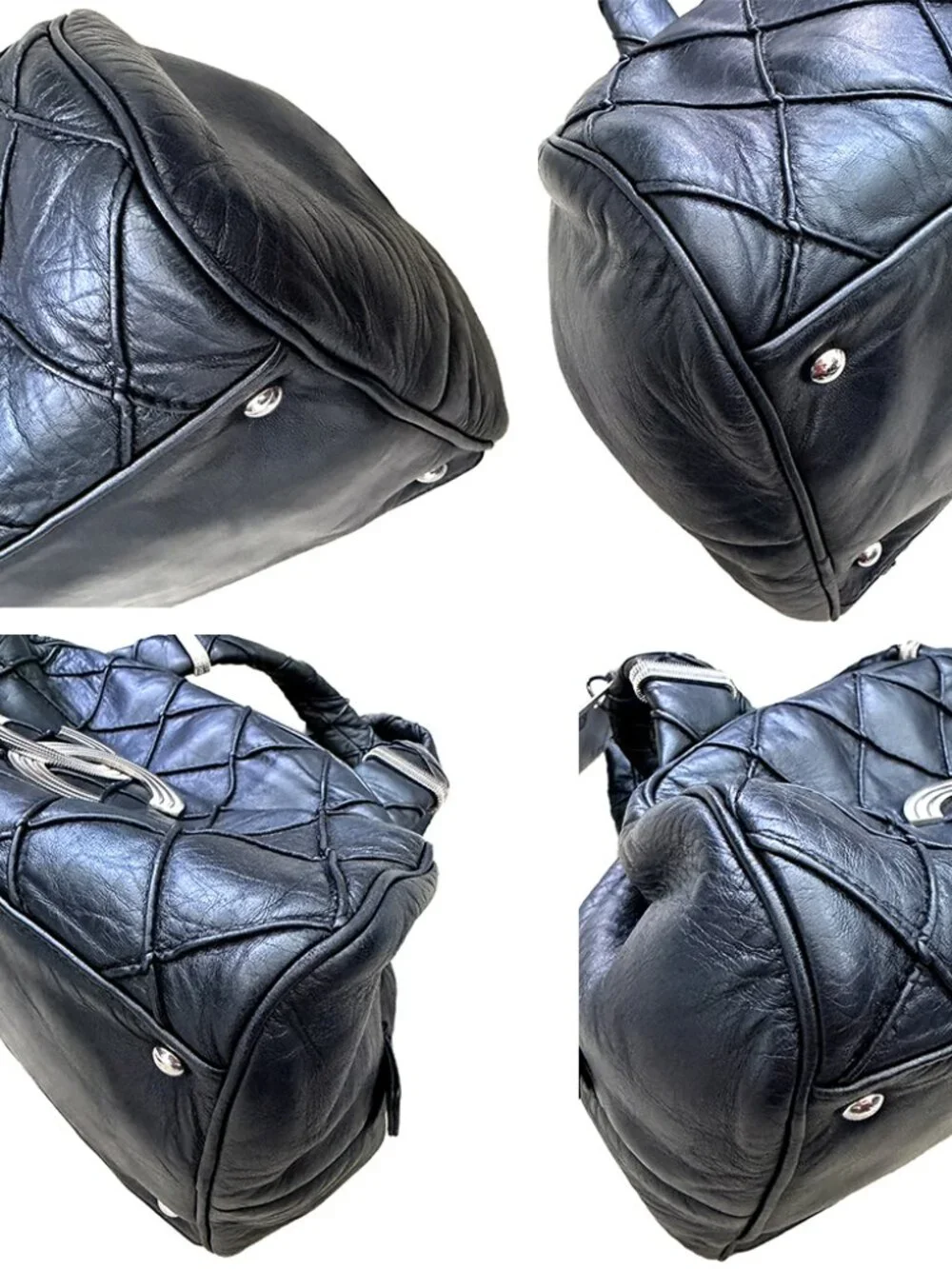 Chanel Black Quilted Leather Chanel Bowler bag